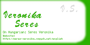 veronika seres business card